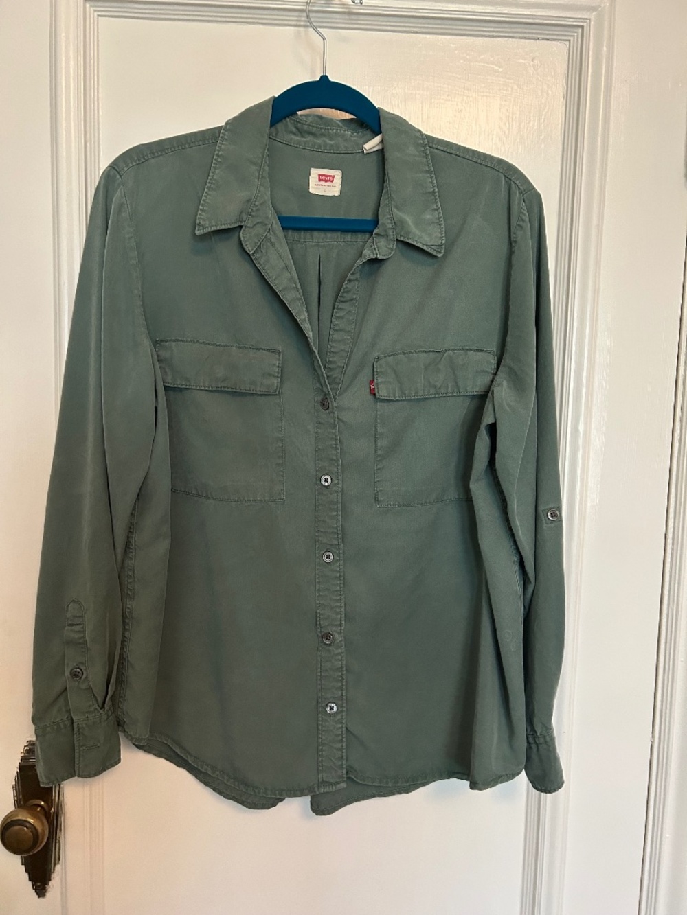 Levi's Green Doreen Button Down Shirt Size Large
